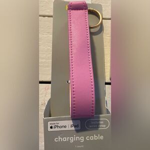 💕🌸WRIST STRAP WITH 8" Lightning to USB-A Charging Cable - heyda